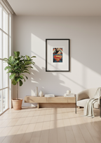 Superhero Pop Art Print on 70 Year Old French Paper 1/1