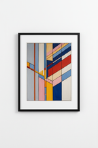 Framed geometric print