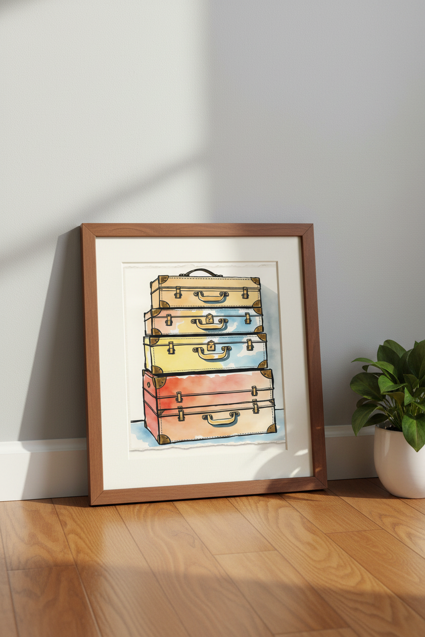 Framed Leaning Against Wall