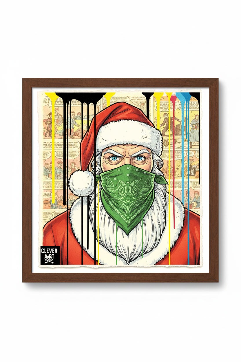 Framed Santa