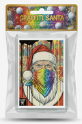 Graffiti Santa 1/1 Bootleg Sealed Trading Card - Limited Edition by Mr. Clever Art