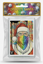 Graffiti Santa 1/1 Bootleg Sealed Trading Card - Limited Edition by Mr. Clever Art