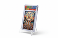 Egyptian Goddess acrylic card slab displayed on clear stand