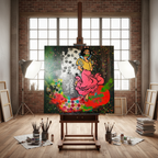 Miss Snow White Was Poisoned Original Street Art Painting