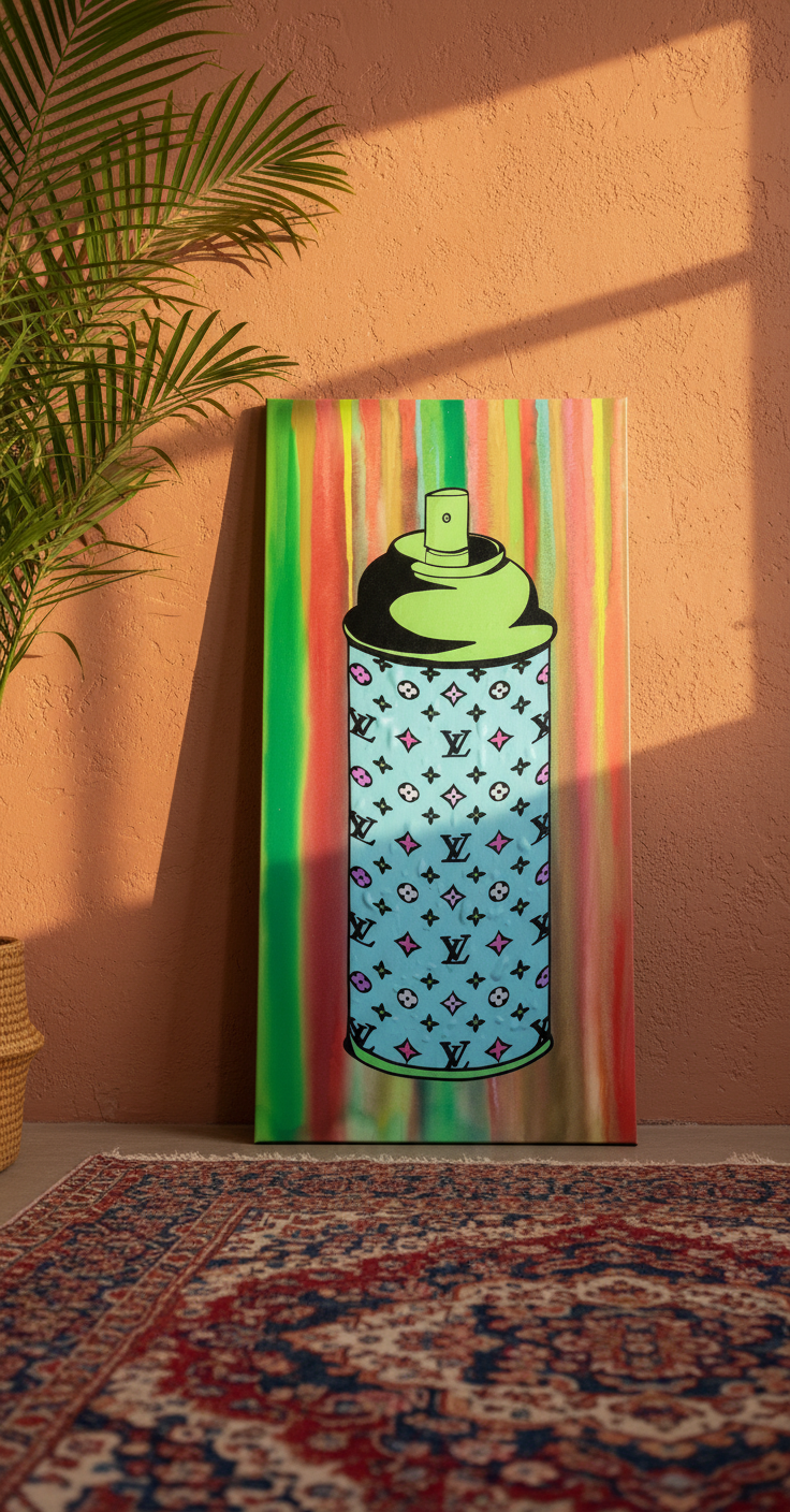 Grande Luxury Spray Can 6ft x 3ft Original Painting