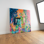 Cheaters Triangle – Original Pop Art Painting from JUXTAPop: A Love Story Exhibition