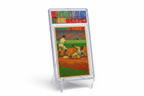 Vintage Baseball acrylic card slab displayed on clear stand