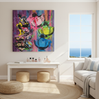 Tears of Super Uncertainty Original 2018-2019 JUXTAPop Collaboration Painting by Mr. Clever Art