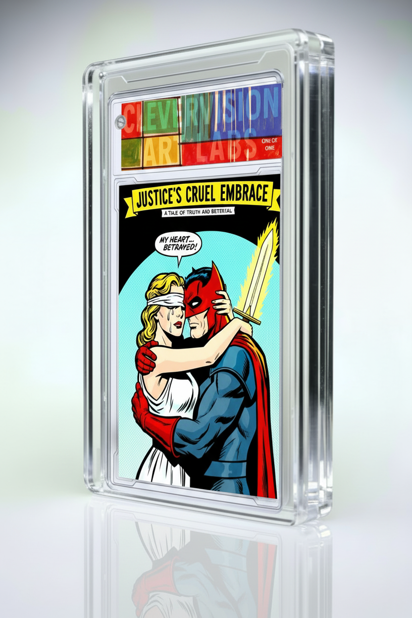 Justice's Cruel Embrace Card - Side