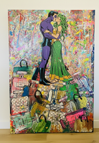 Love is for SuperSimps Original Contemporary Art Painting by Mr. Clever Art