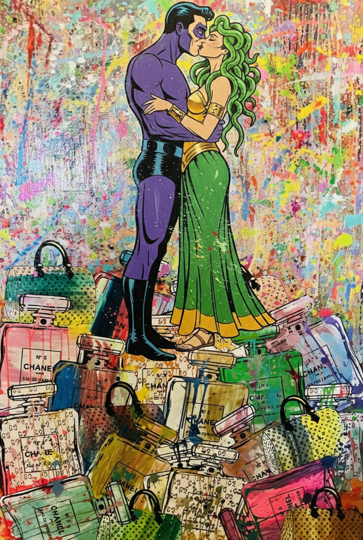 Love is for SuperSimps Original Contemporary Art Painting by Mr. Clever Art