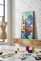 Mondrian Prisoner Original Contemporary Art Painting