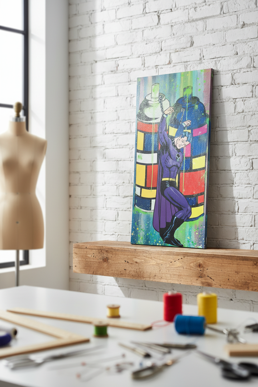 Mondrian Prisoner Original Contemporary Art Painting