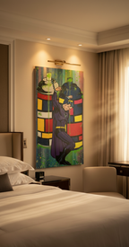 Mondrian Prisoner Original Contemporary Art Painting