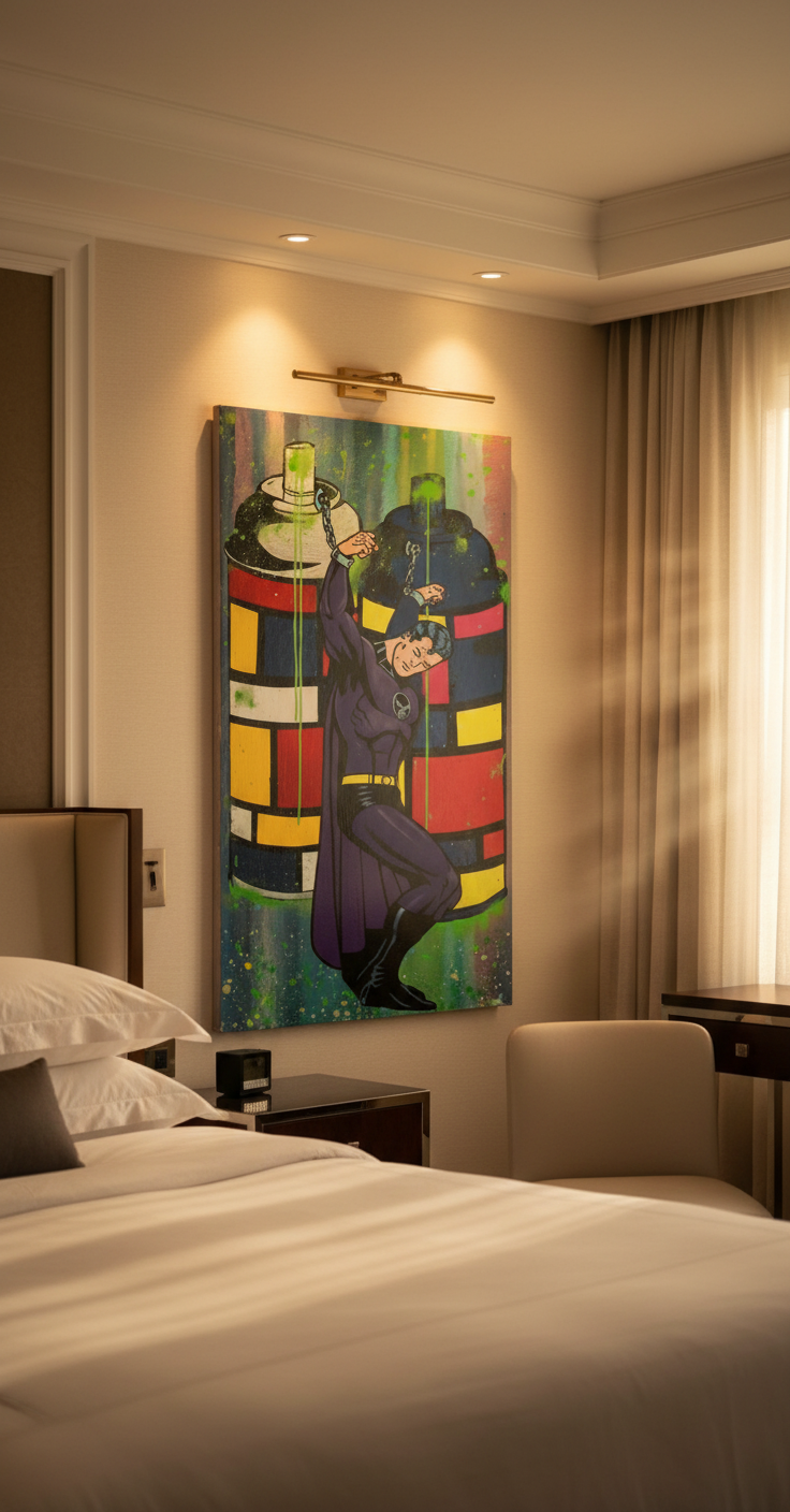 Mondrian Prisoner Original Contemporary Art Painting