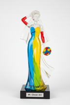 Vintage Bride 3D Sculpture - Translucent Lucite